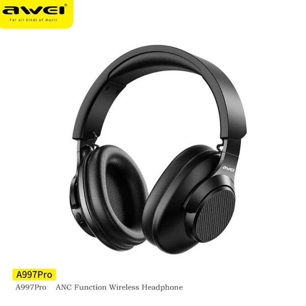 Awei A997PRO ANC Bluetooth Wireless Gaming Headset Over Ear Active Noise Cancelling Headphones