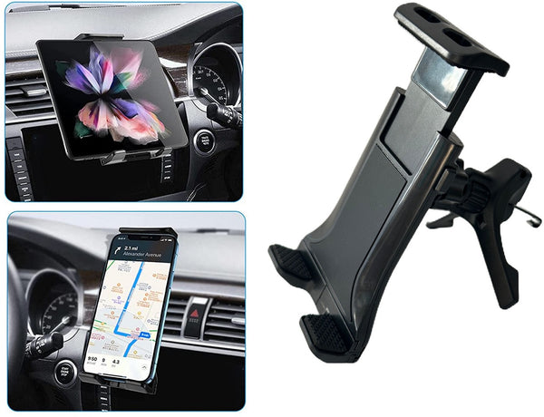 Anti Fall Car Phone Holder Tablet Mount Compatible with Samsung Galaxy Z Fold Car Air Vent Phone & Tablet 10" inch